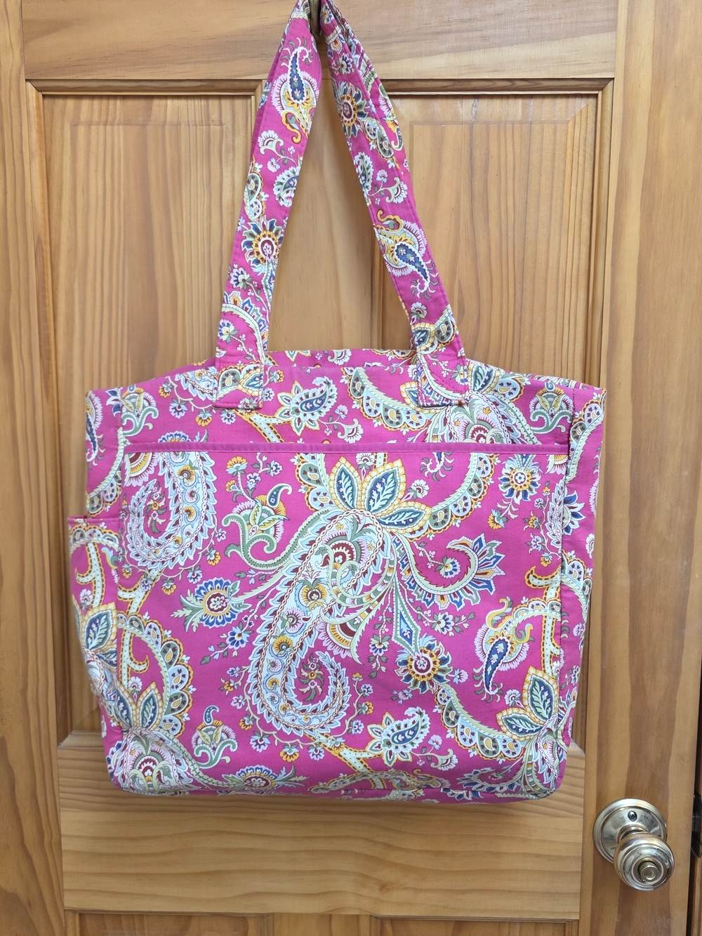 Vera Bradley Pink Paisley Tote Bag - Women's Shoulder Bag